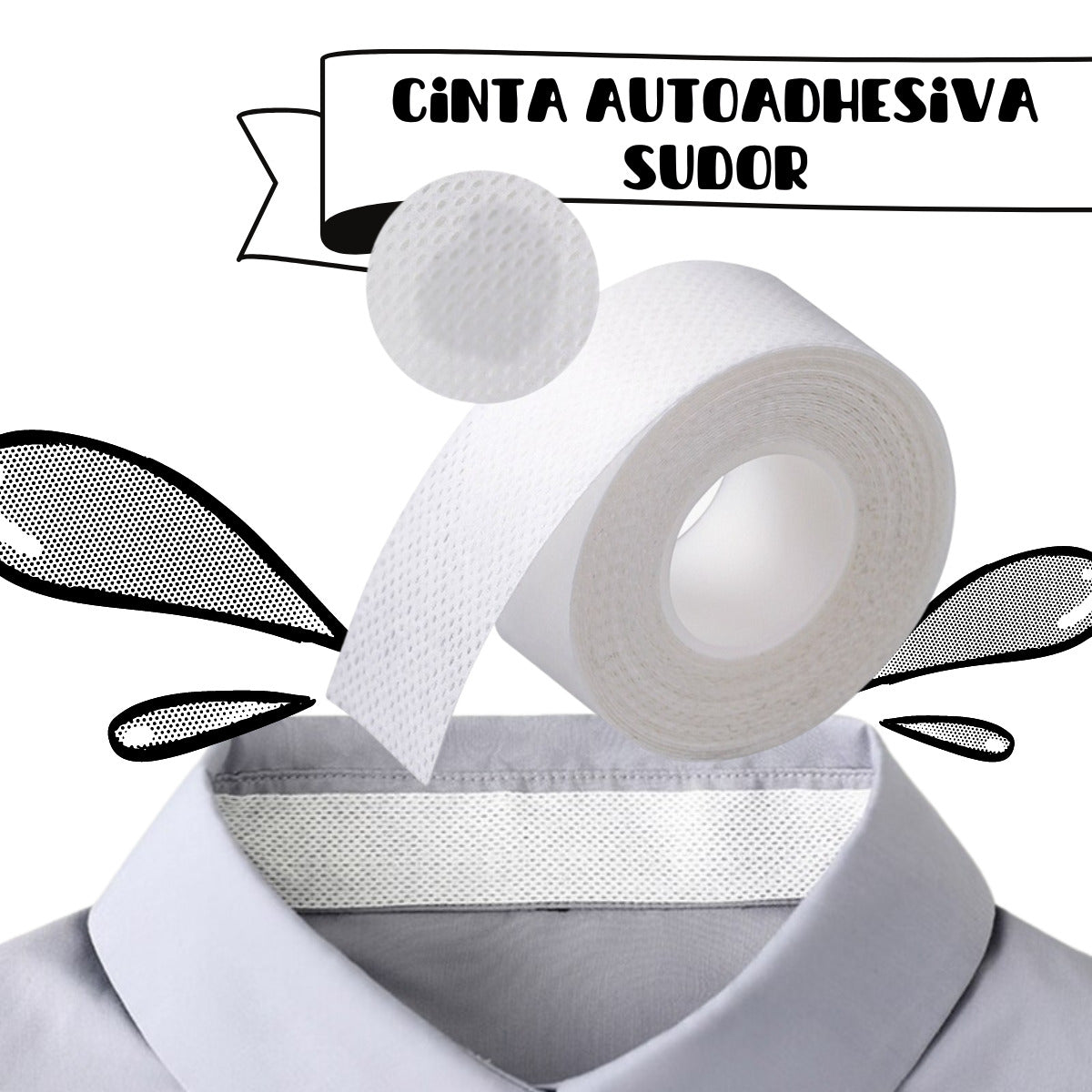 SUDOR TAPE - CINTA ANTI SUDOR PARA ROPA